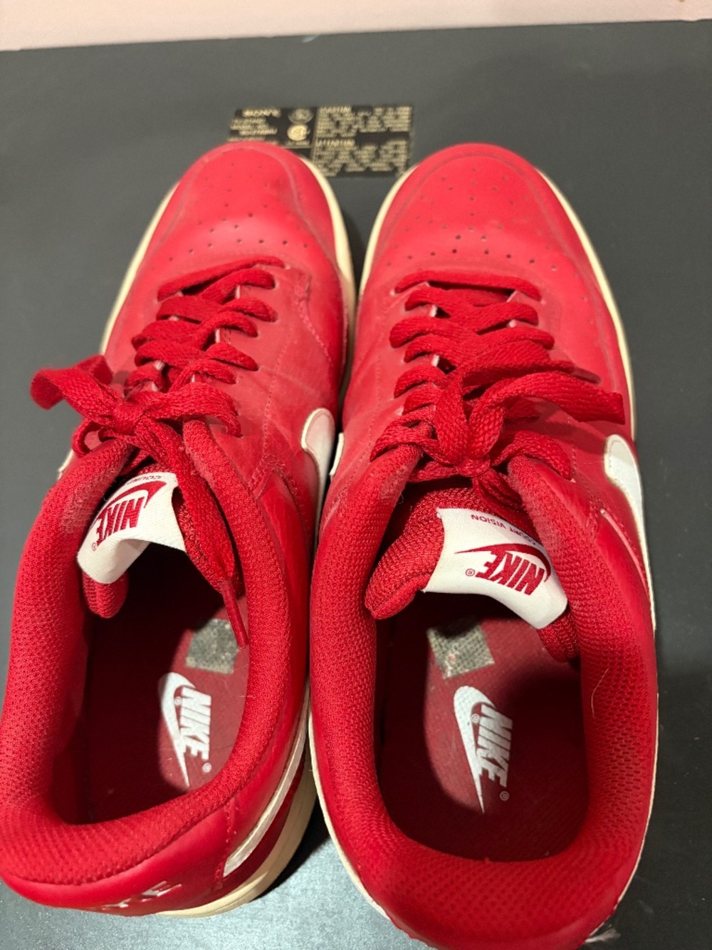 Nike red sneakers